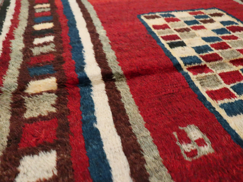 Vintage Persian Gabbeh Rug, No.25694 - Gsblank