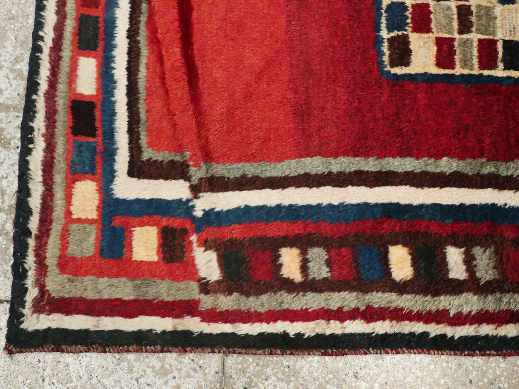 Vintage Persian Gabbeh Rug, No.25694 - Gsblank