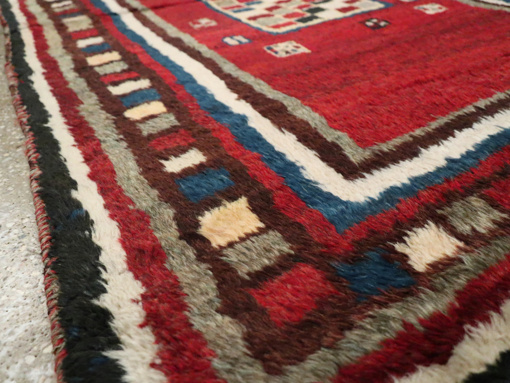 Vintage Persian Gabbeh Rug, No.25694 - Gsblank