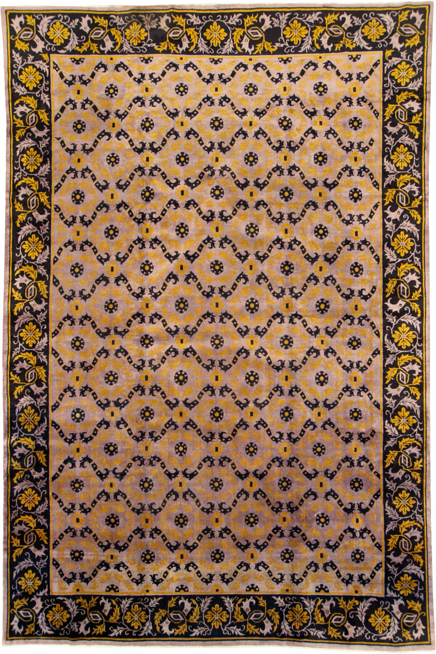 Vintage Chinese Art Deco Carpet, No.25716 - Gsblank