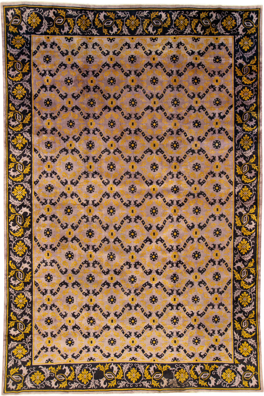 Vintage Chinese Art Deco Carpet, No.25716 - Gsblank