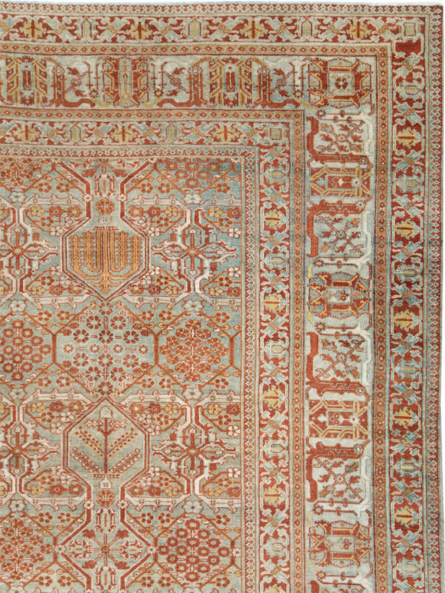 Antique Persian Joshegan Carpet, No.25726 - Gsblank