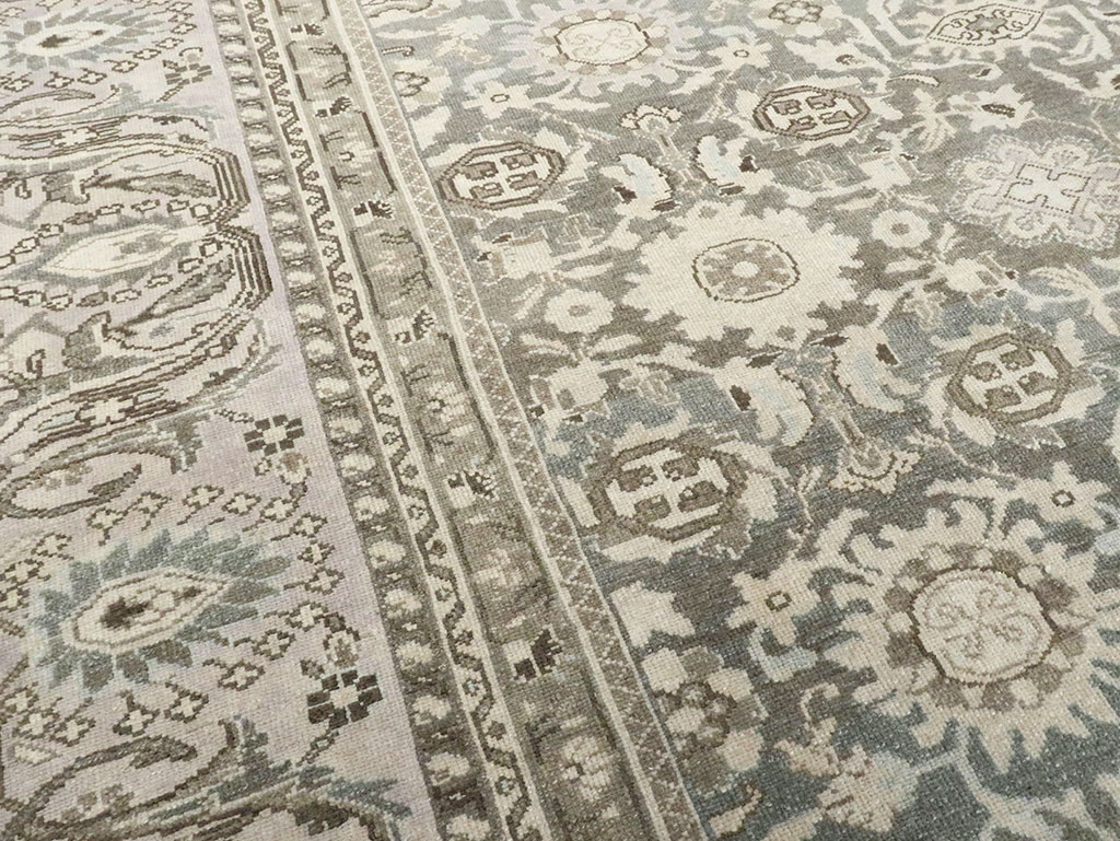 Vintage Persian Malayer Room Size Carpet, No.25731 - Gsblank