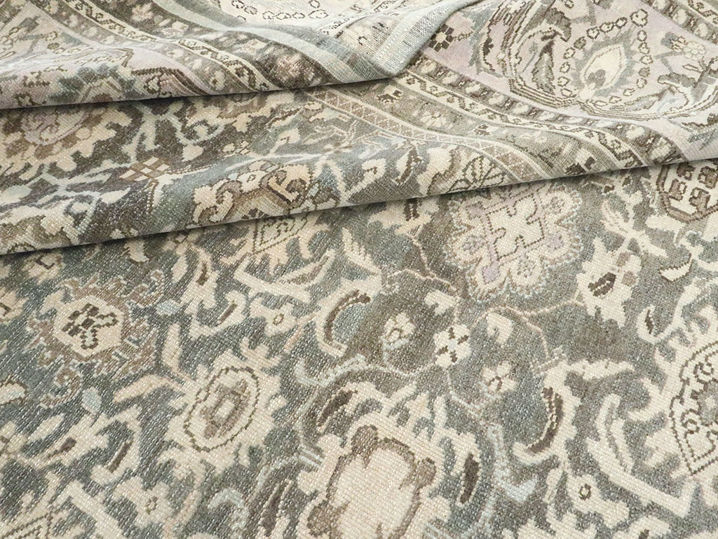 Vintage Persian Malayer Room Size Carpet, No.25731 - Gsblank