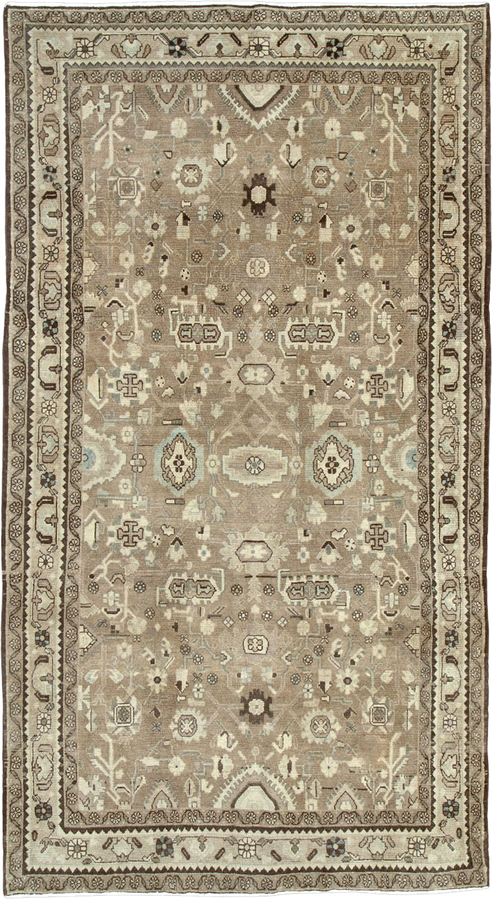 Vintage Persian Malayer Gallery Carpet, No.25737 - Gsblank