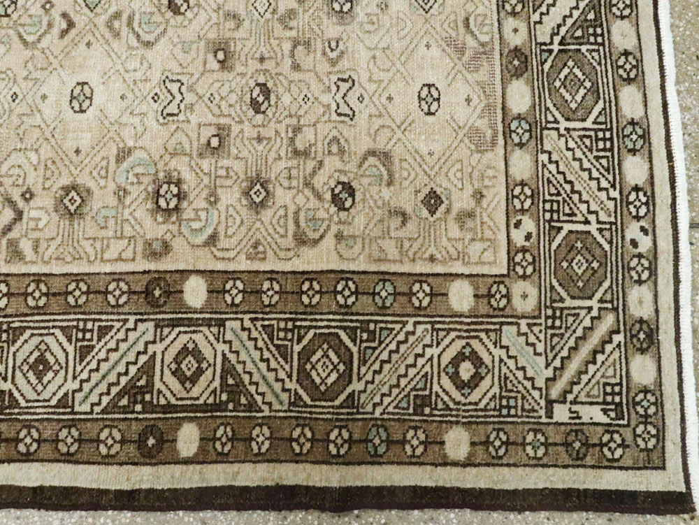 Vintage Persian Malayer Wide Gallery Runner, No.25739 - Gsblank