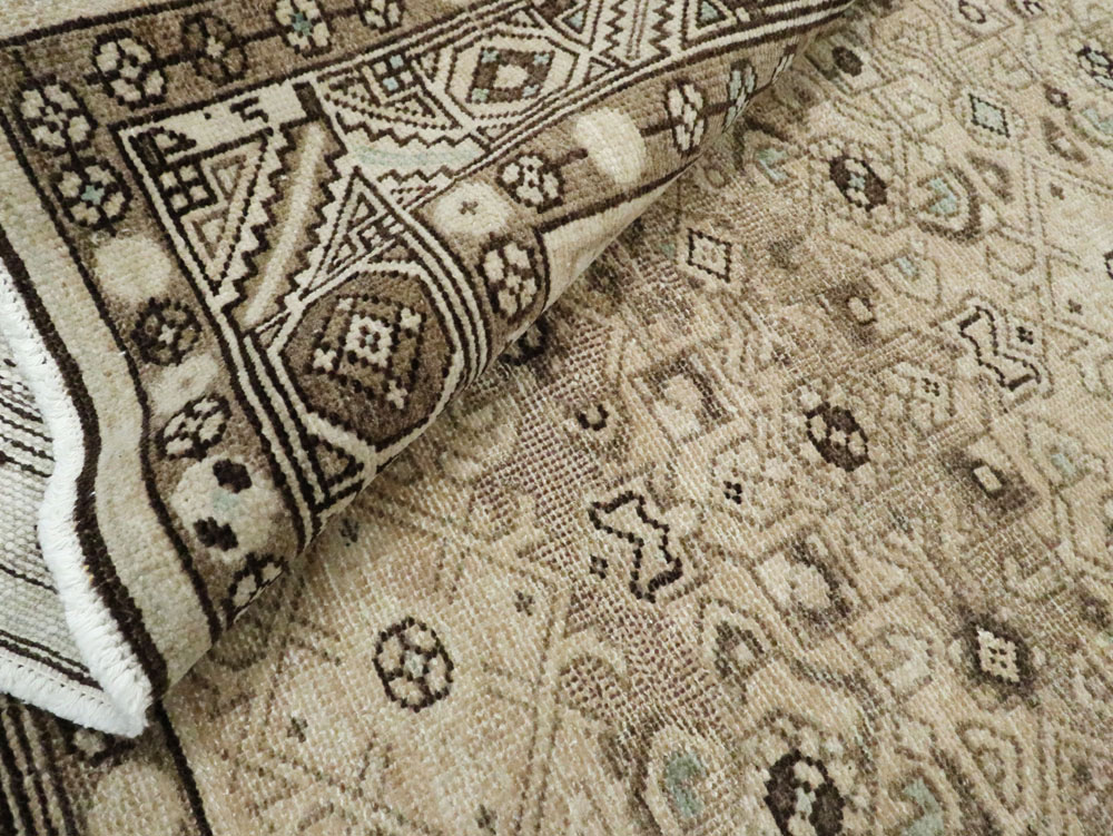 Vintage Persian Malayer Wide Gallery Runner, No.25739 - Gsblank