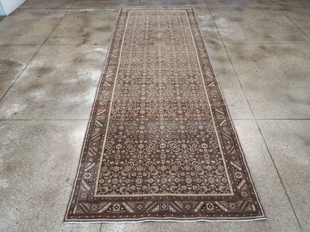 Vintage Persian Malayer Wide Gallery Runner, No.25752 - Gsblank