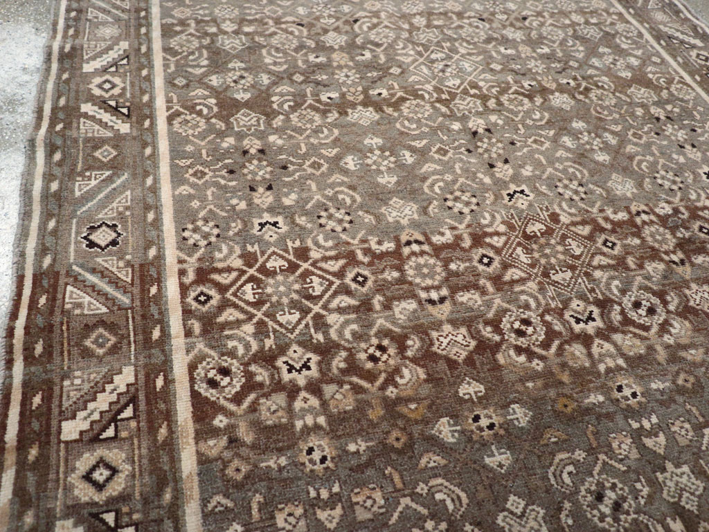 Vintage Persian Malayer Wide Gallery Runner, No.25752 - Gsblank