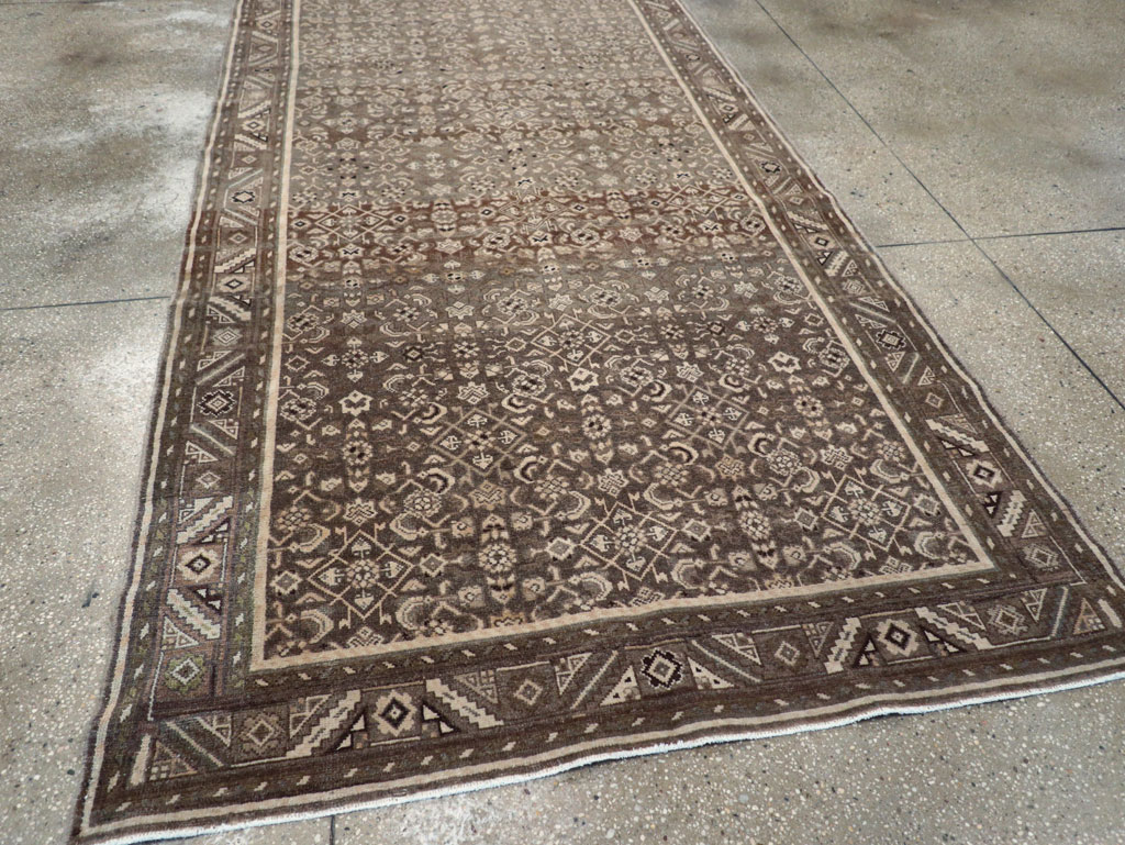 Vintage Persian Malayer Wide Gallery Runner, No.25752 - Gsblank
