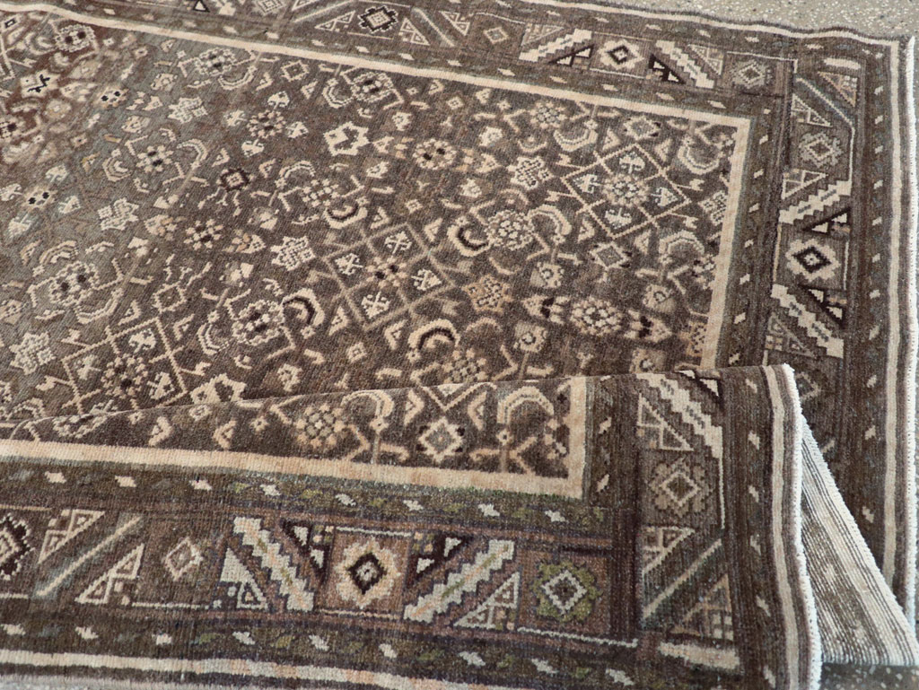 Vintage Persian Malayer Wide Gallery Runner, No.25752 - Gsblank