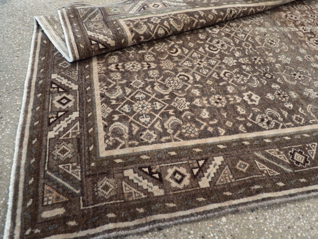 Vintage Persian Malayer Wide Gallery Runner, No.25752 - Gsblank