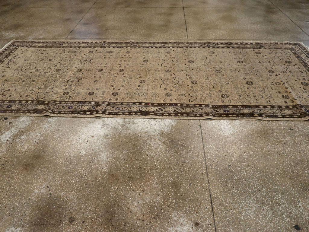 Vintage Persian Malayer Wide Gallery Runner, No.25759 - Gsblank