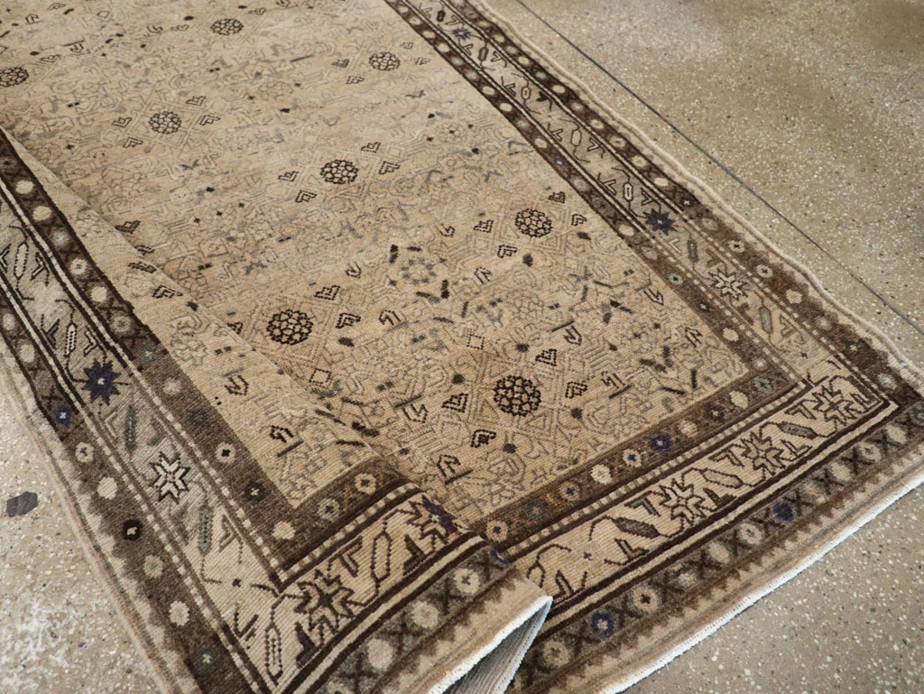 Vintage Persian Malayer Wide Gallery Runner, No.25759 - Gsblank