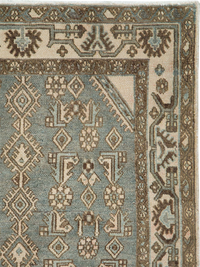 Vintage Persian Malayer Throw Rug, No.25762 - Gsblank