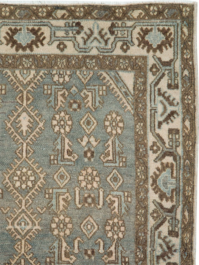 Vintage Persian Malayer Throw Rug, No.25762 - Gsblank