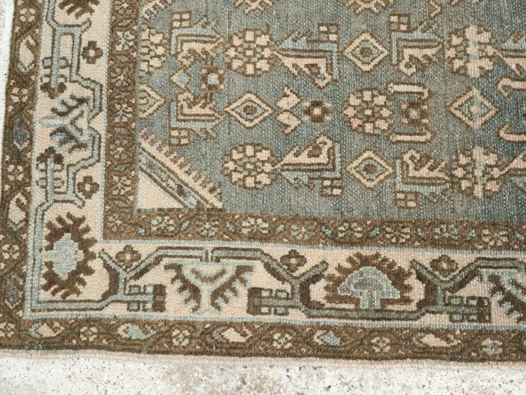 Vintage Persian Malayer Throw Rug, No.25762 - Gsblank