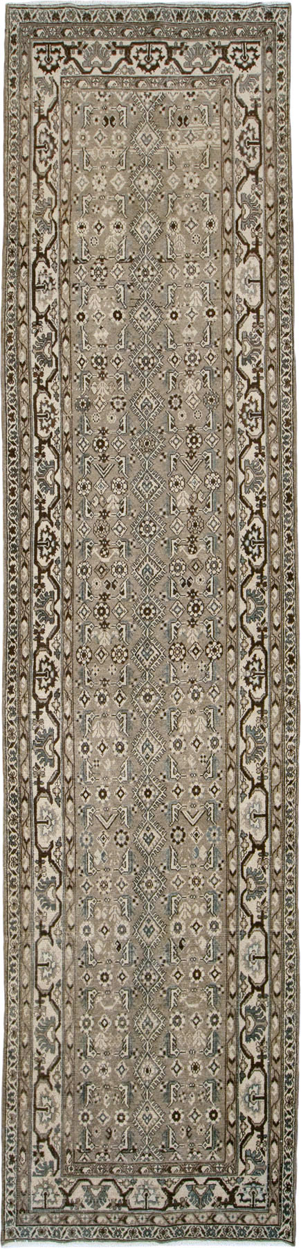 Vintage Persian Malayer Wide Gallery Runner, No.25764 - Gsblank