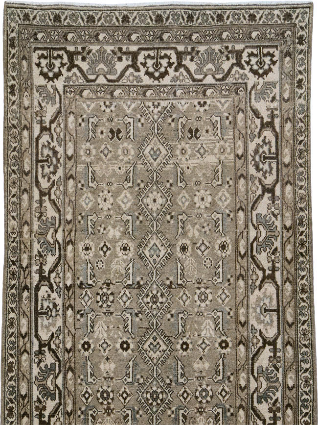 Vintage Persian Malayer Wide Gallery Runner, No.25764 - Gsblank