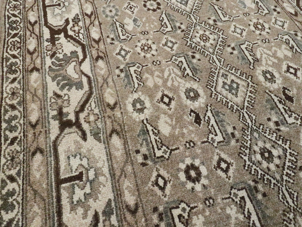 Vintage Persian Malayer Wide Gallery Runner, No.25764 - Gsblank