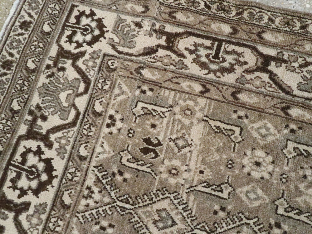 Vintage Persian Malayer Wide Gallery Runner, No.25764 - Gsblank