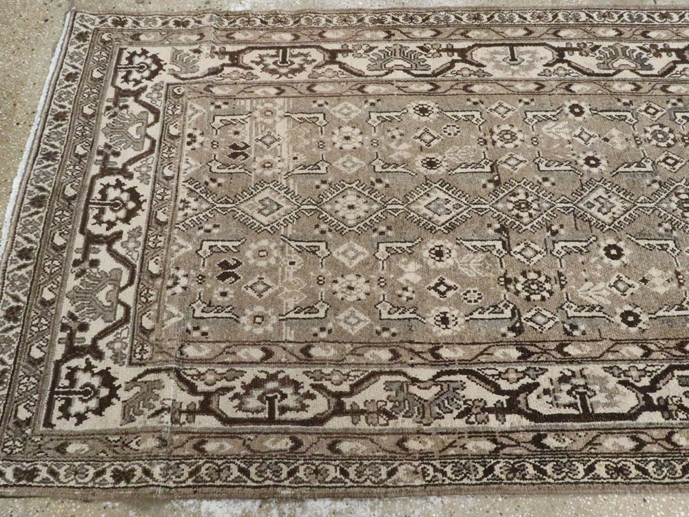 Vintage Persian Malayer Wide Gallery Runner, No.25764 - Gsblank