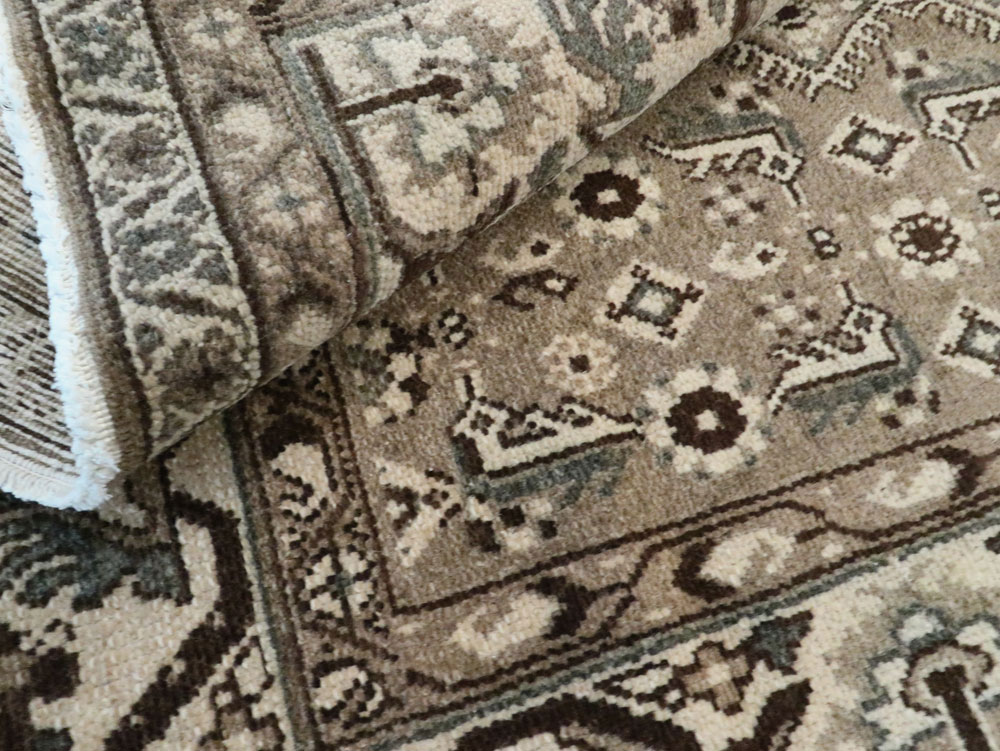 Vintage Persian Malayer Wide Gallery Runner, No.25764 - Gsblank