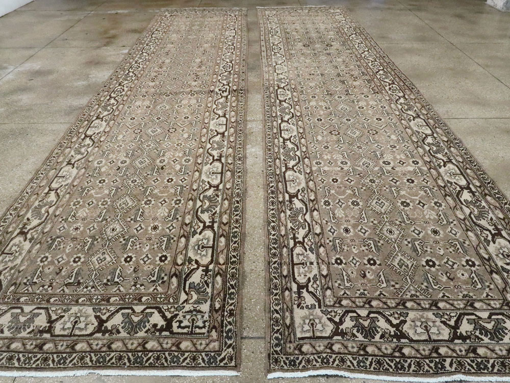 Vintage Persian Malayer Wide Gallery Runner, No.25764 - Gsblank