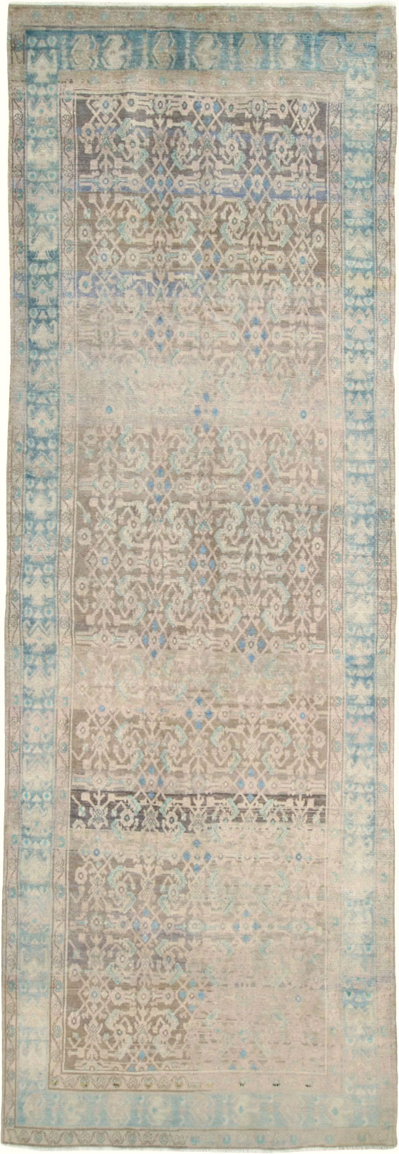 Vintage Persian Malayer Wide Gallery Runner, No.25767 - Gsblank