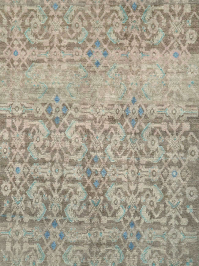 Vintage Persian Malayer Wide Gallery Runner, No.25767 - Gsblank