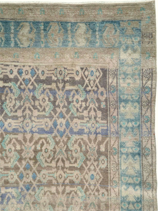 Vintage Persian Malayer Wide Gallery Runner, No.25767 - Gsblank