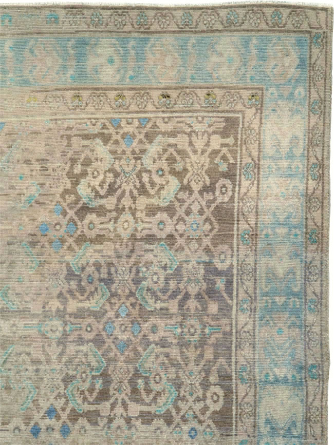 Vintage Persian Malayer Wide Gallery Runner, No.25767 - Gsblank