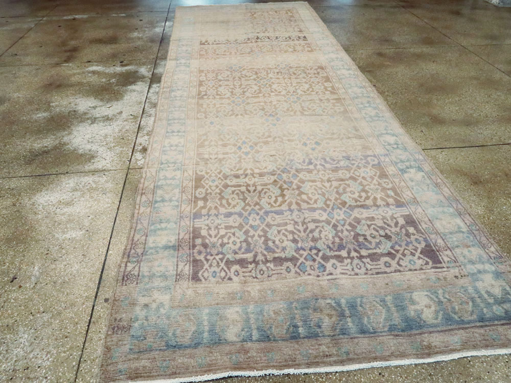 Vintage Persian Malayer Wide Gallery Runner, No.25767 - Gsblank