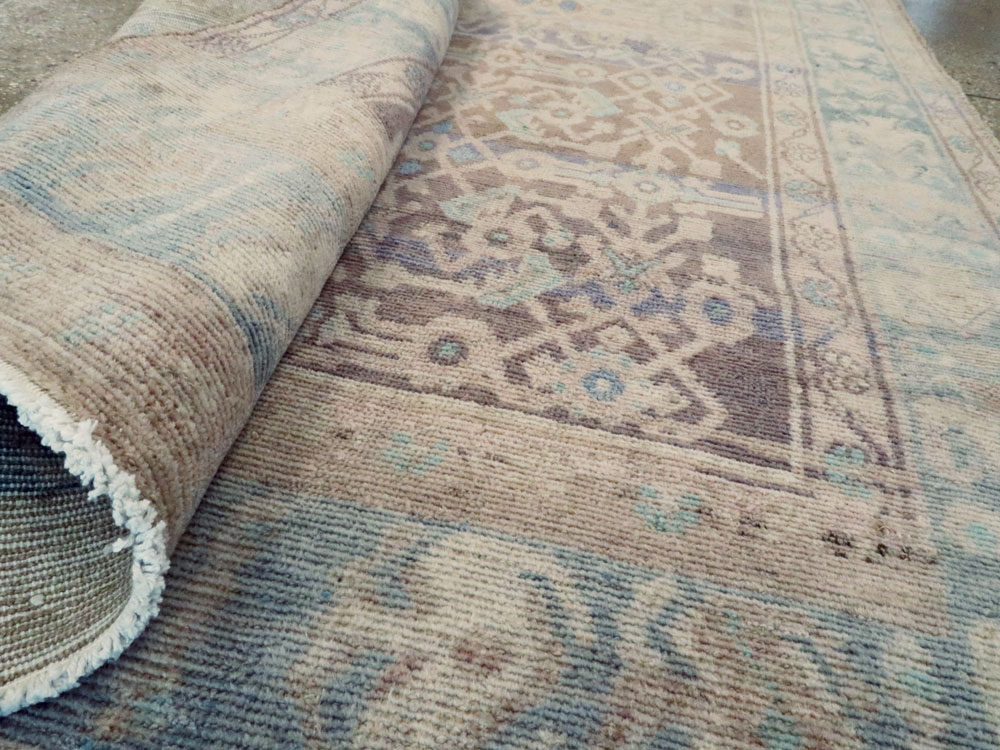 Vintage Persian Malayer Wide Gallery Runner, No.25767 - Gsblank