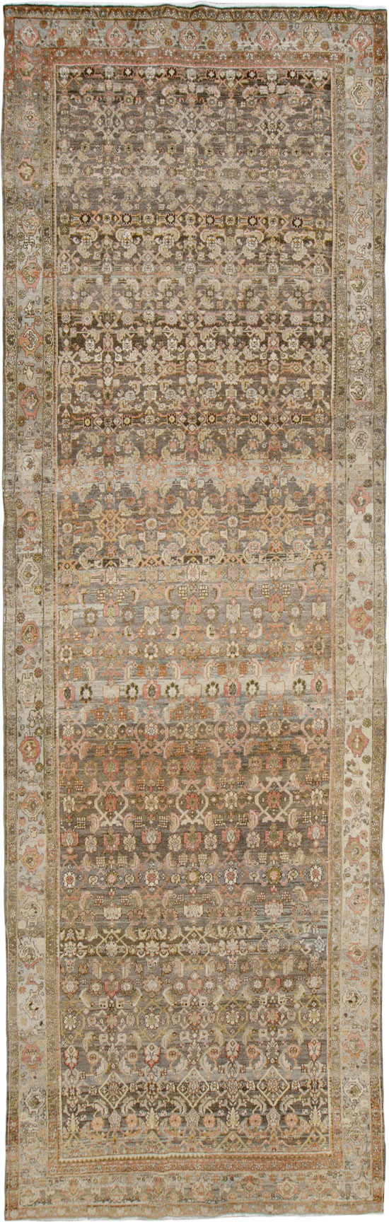 Vintage Persian Malayer Wide Gallery Runner, No.25776 - Gsblank