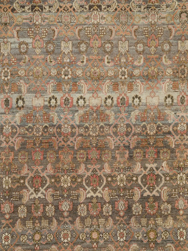 Vintage Persian Malayer Wide Gallery Runner, No.25776 - Gsblank