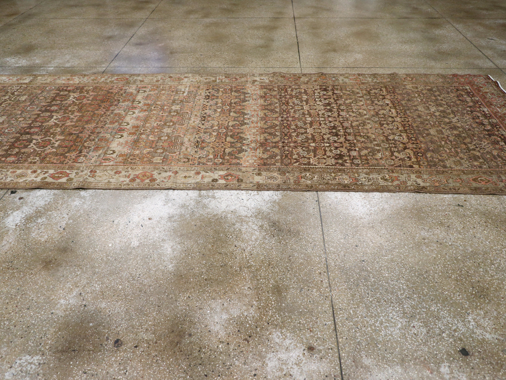 Vintage Persian Malayer Wide Gallery Runner, No.25776 - Gsblank