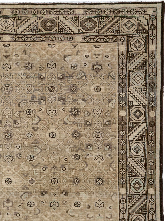 Vintage Persian Malayer Wide Gallery Runner, No.25783 - Gsblank