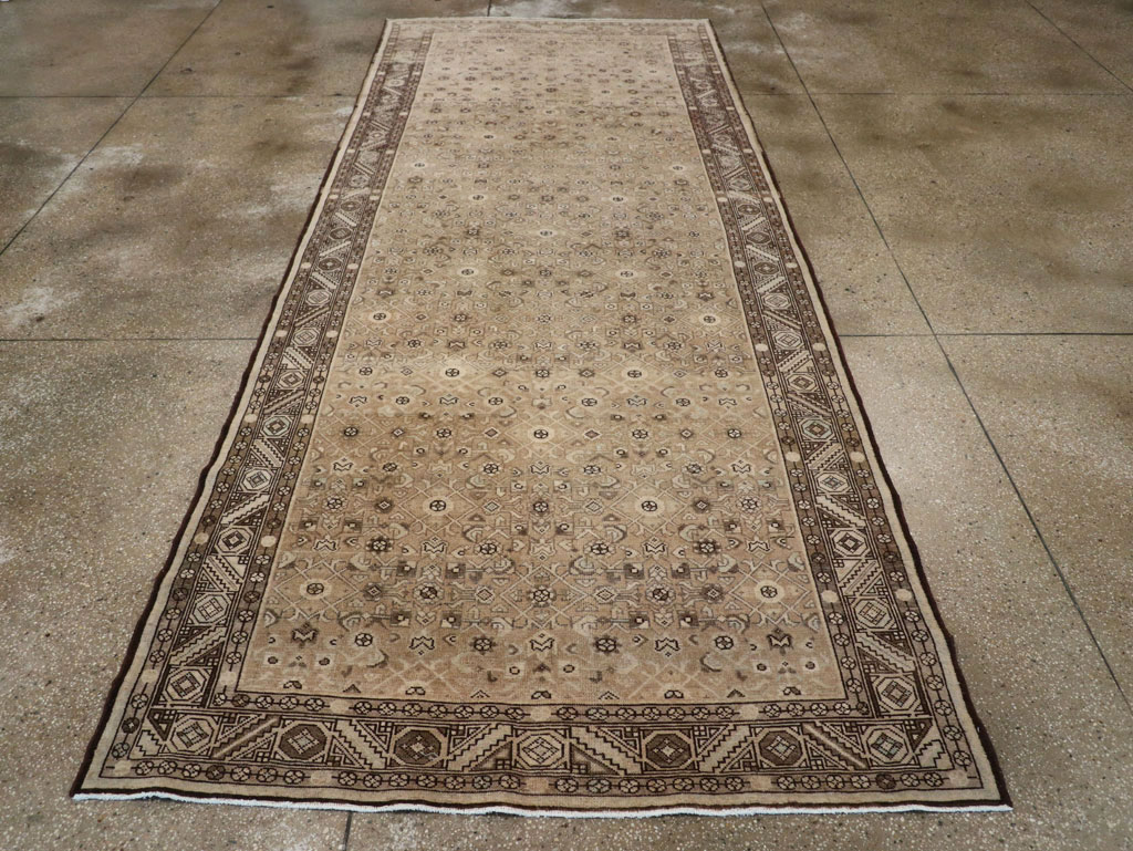 Vintage Persian Malayer Wide Gallery Runner, No.25783 - Gsblank