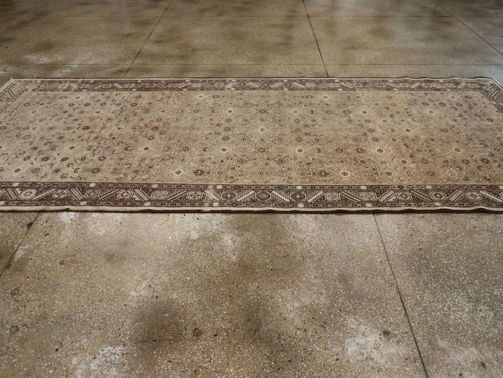 Vintage Persian Malayer Wide Gallery Runner, No.25783 - Gsblank