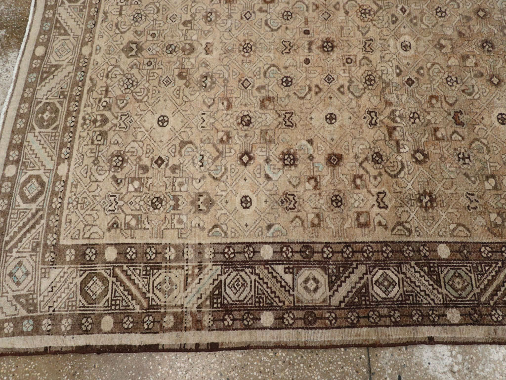 Vintage Persian Malayer Wide Gallery Runner, No.25783 - Gsblank