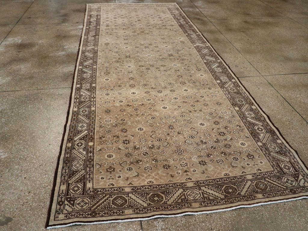 Vintage Persian Malayer Wide Gallery Runner, No.25783 - Gsblank