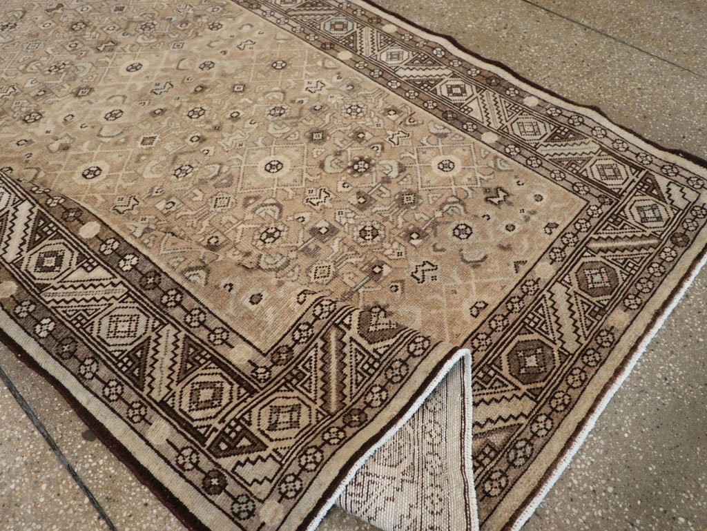 Vintage Persian Malayer Wide Gallery Runner, No.25783 - Gsblank