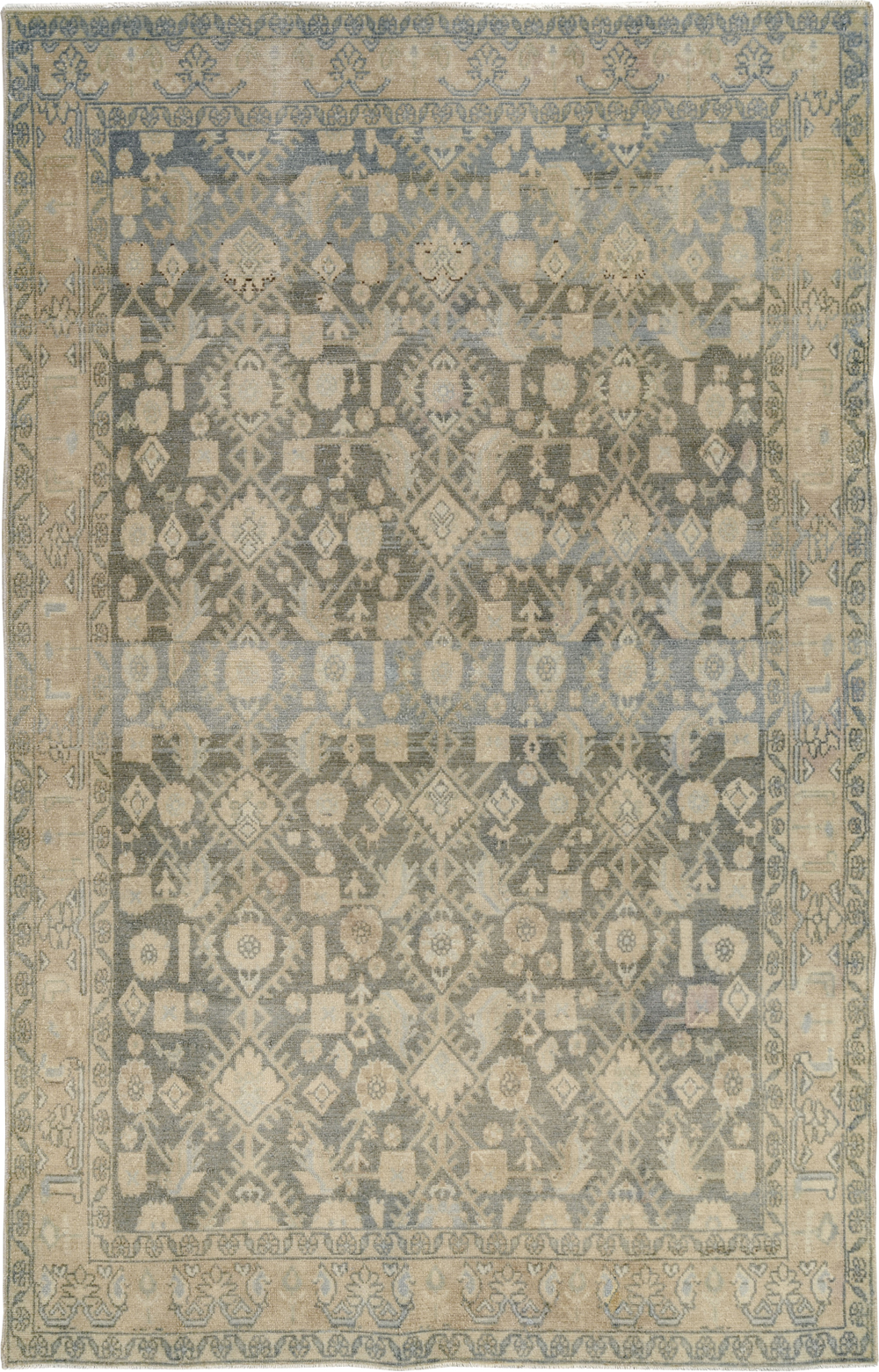 Vintage Persian Malayer Rug, No.25798 - Gsblank