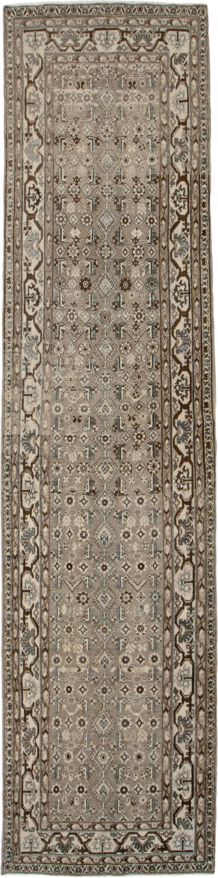 Vintage Persian Malayer Wide Gallery Runner, No.25803 - Gsblank