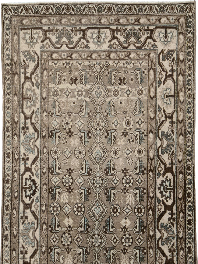 Vintage Persian Malayer Wide Gallery Runner, No.25803 - Gsblank