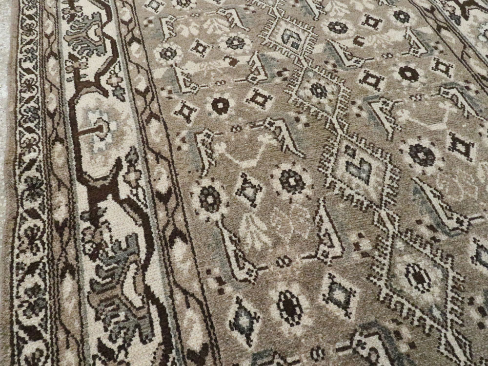 Vintage Persian Malayer Wide Gallery Runner, No.25803 - Gsblank