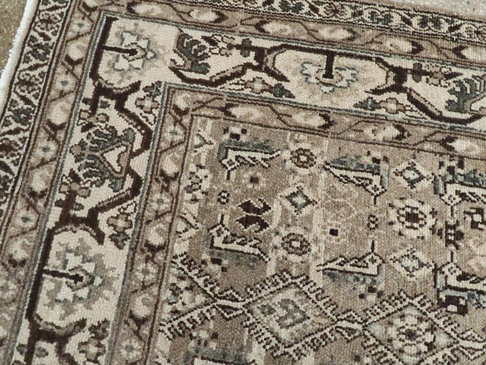 Vintage Persian Malayer Wide Gallery Runner, No.25803 - Gsblank