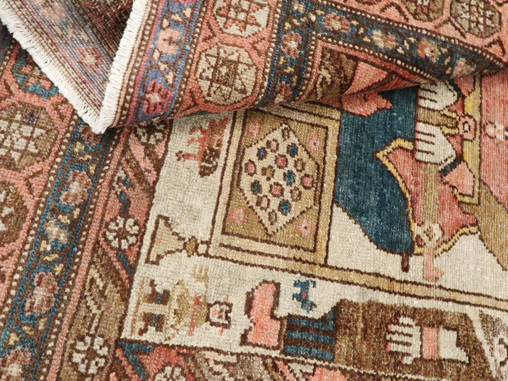Antique Persian Pictorial Malayer Rug, No.25808 - Gsblank