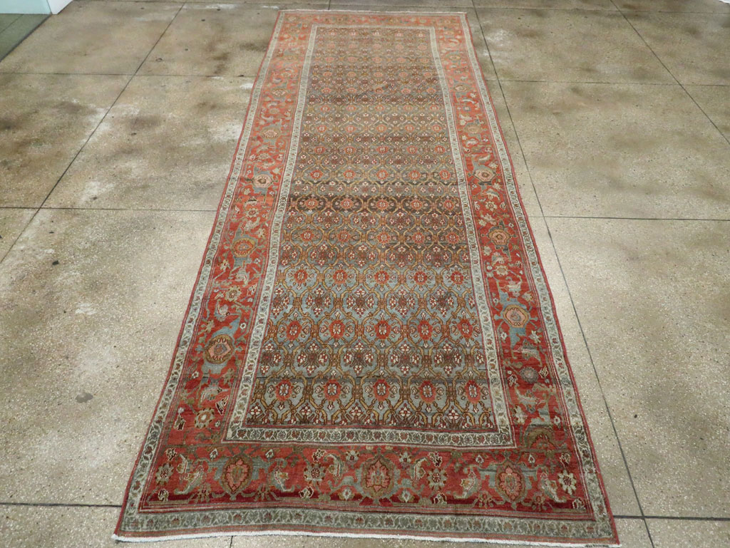 Antique Kurdish Gallery Carpet, No.25822 - Gsblank